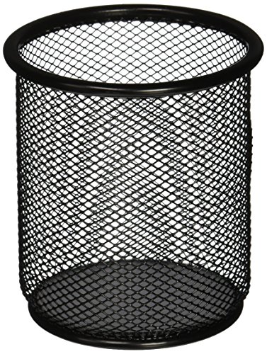 Book Cover Lorell LLR84149 Mesh Wire Pencil Cup Holder, Black