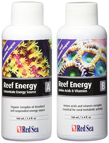 Book Cover Red Sea Fish Pharm ARE22080 2-Pack Reef Energy A and B Supplements for Aquarium, 100ml - Packaging may vary