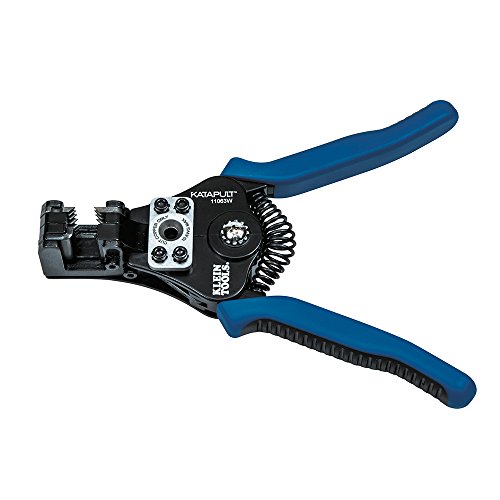 Book Cover Klein Tools 11063W Wire Cutter / Wire Stripper, Heavy Duty Wire Stripper Tool for 8-20 AWG Solid and 10-22 AWG Stranded Electrical Wire