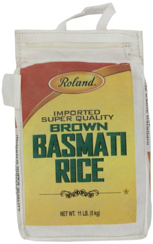 Book Cover Roland Foods Basmati Rice, Brown, 11 Pound