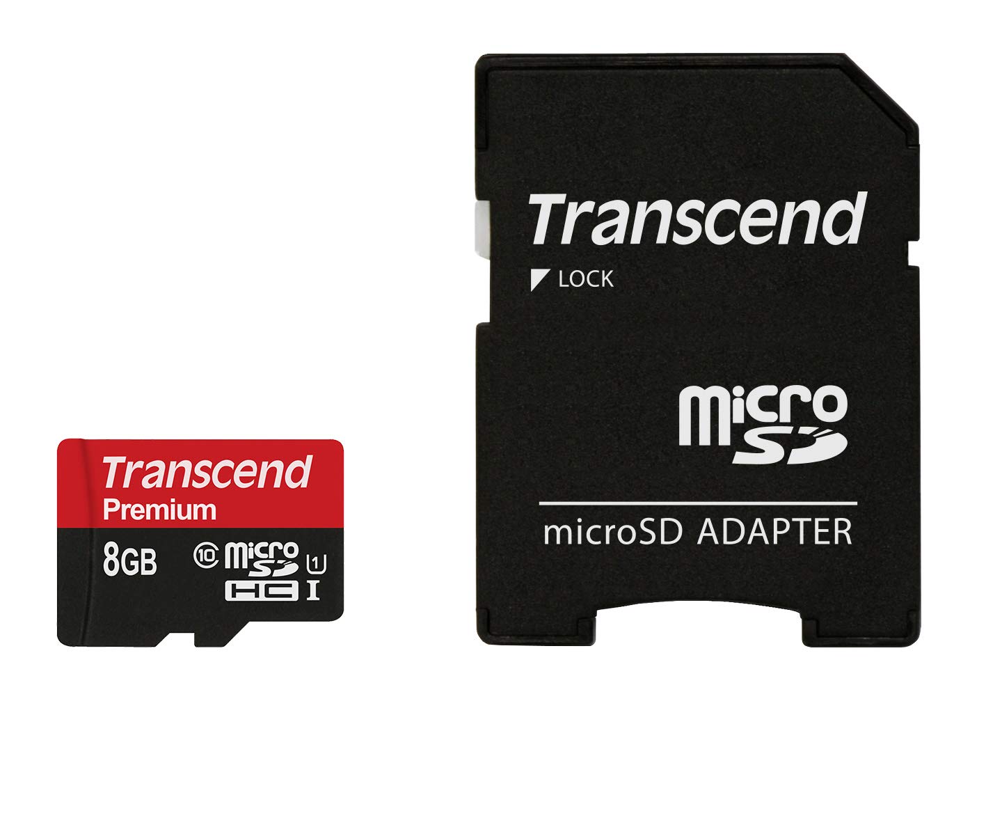 Book Cover Transcend 8 GB microSDHC Class 10 Uhs-1 Memory Card with Adapter (TS8GUSDU1)