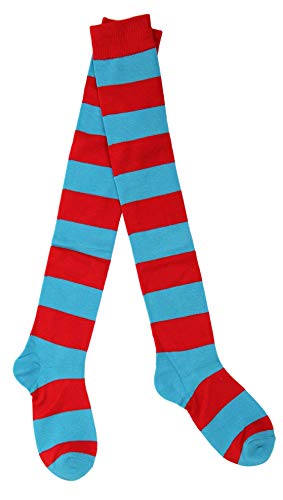 Book Cover elope Thing 1/2 Striped Knee Highs