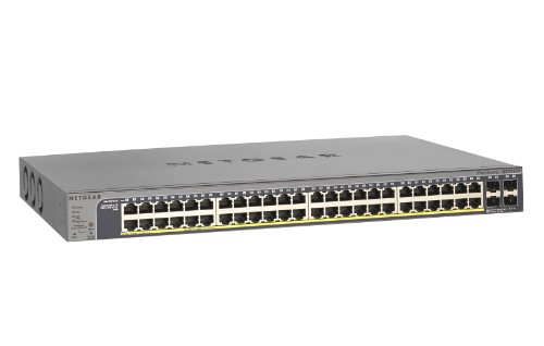 Book Cover NETGEAR GS752TP-100NAS 48-Port Gigabit Ethernet Smart Managed Pro Switch, 4 SFP GbE Fiber Ports, Poe/PoE+, 384w, ProSAFE Lifetime Protection (GS752TP)