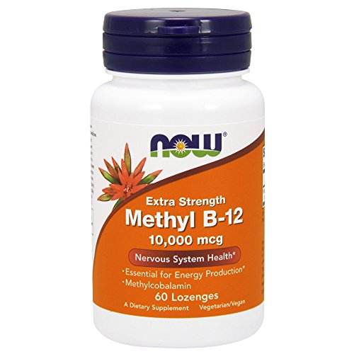 Book Cover NOW Supplements, Methyl B-12 10,000 mcg, 60 Lozenges