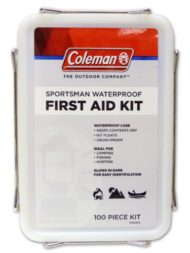 Book Cover Coleman Sportsman Waterproof Outdoor First Aid Kit - 100 Pieces