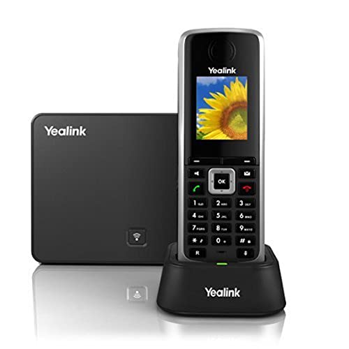 Book Cover Yealink W52P DECT Cordless IP Phone and BaseStation. 1.8-Inch Color LCD. 10/100 Ethernet, 802.3af PoE, Power Adapter Included