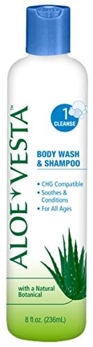 Book Cover Aloe Vesta Body Wash & Shampoo, 8 oz Bottle - Pack of 2