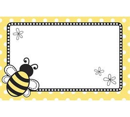 Book Cover Bumble Bee Days Enclosure Cards 50 Pack- Gift Supplies
