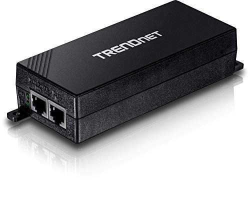 Book Cover TRENDnet Gigabit Power over Ethernet Plus (PoE+) Injector, Converts non-PoE Gigabit to PoE+ or PoE Gigabit, Network Distances up to 100 M (328 Ft.), TPE-115GI
