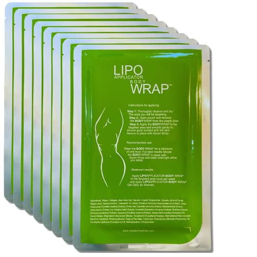 Book Cover Ultimate Body Applicator Lipo Wrap Works For Inch Loss Toning Contouring Firming Cellulite and Stretch Marks Reduction (8 Wraps)