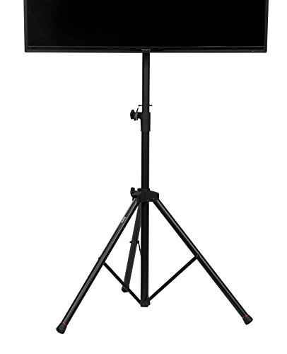 Book Cover Gator Cases GFW-AV-LCD-1 Gator Frameworks Standard Adjustable Tripod LCD/LED TV Monitor stand for Screens up to 48