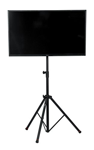 Book Cover Gator Frameworks Deluxe Adjustable Tripod LCD/LED TV Monitor Stand with Lift Piston; Fits Screens up to 48