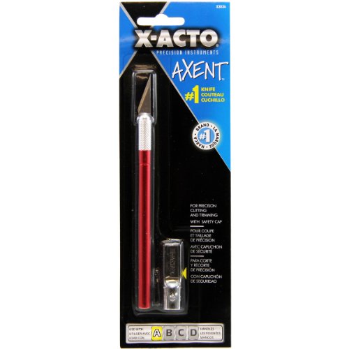 Book Cover Elmers/X-Acto X3036 Axent Knife with Cap, Red