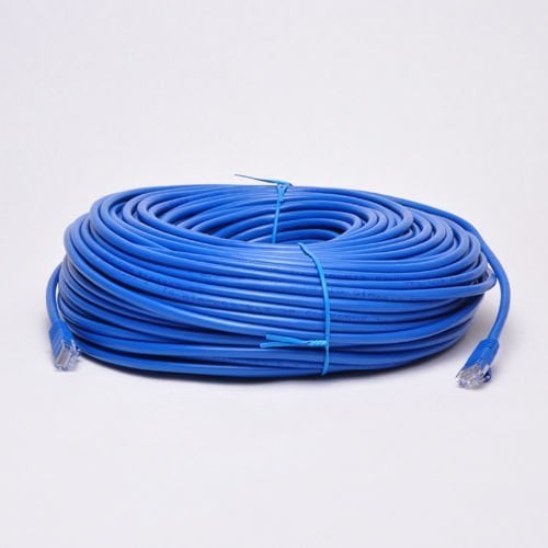 Book Cover UbiGear New 300ft Blue RJ45 CAT6 Ethernet LAN Network Internet Computer Solid Wire 23 AWG UTP Cable