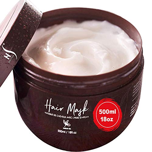 Book Cover Herstyler Argan Oil Hair Mask - Hair Mask For Dry Damaged Hair and Growth - Deep Conditioning Argan Oil Har Mask - Curly Hair Mask for Limp Dull Hair - Anti-Frizz Hair Mask