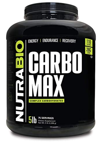 Book Cover NutraBio CarboMax Maltodextrin - Complex Carbohydrate Powder for Sustained Energy - Calorie Rich for Muscle and Weight Gain - Unflavored - 5 Pounds, 75 Servings