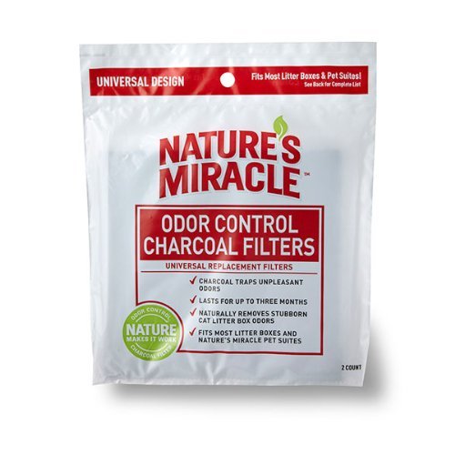 Book Cover Natures Miracle Odor Control Universal Charcoal Filter, 6-Pack