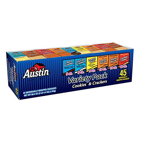 Book Cover (Discontinued by Manufacturer)Kellogg's Austin, Cookies and Crackers, Variety Pack, 68.4 (45 Packs), Multi (7978310023)