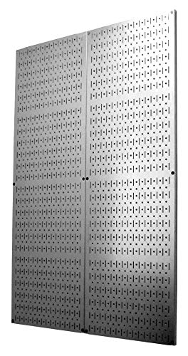 Book Cover Wall Control 4 Foot Pegboard Sheets with Formed Edges Pegboard – Two Pack of 16in x 48in Metal Pegboard Panels