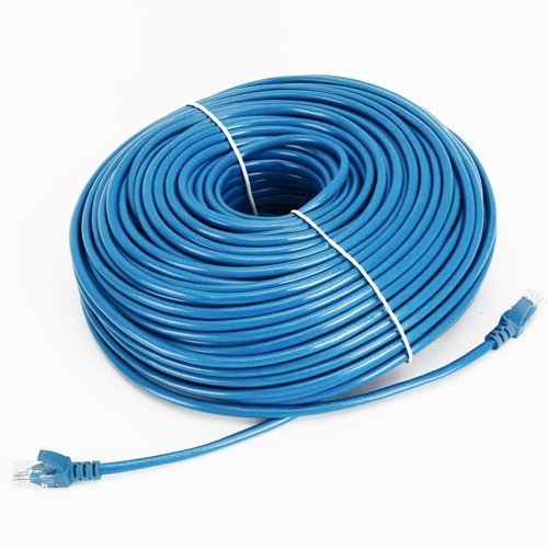 Book Cover Cable N Wireless Blue 200FT CAT5 CAT5e RJ45 PATCH ETHERNET NETWORK CABLE For PC, Mac, Laptop, PS2, PS3, XBox, and XBox 360 to hook up on high speed internet from DSL or Cable internet.