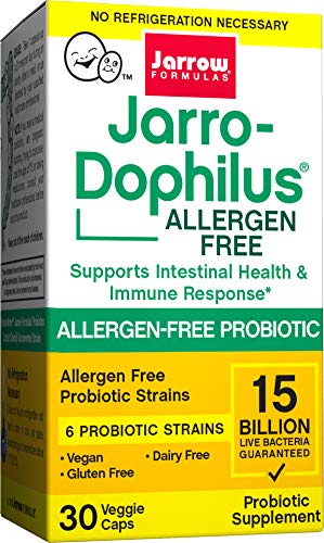 Book Cover Jarro-Dophilus Allergen-Free, 10 Billion Per Cap, 60 Count (Cool Ship, Pack of 3)