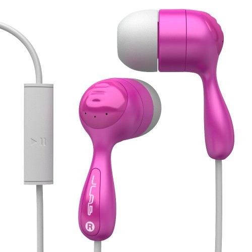 Book Cover JLab Audio JBuds Hi-Fi Noise-Reducing Ear Buds with Universal Microphone, GUARANTEED FOR LIFE - Pink