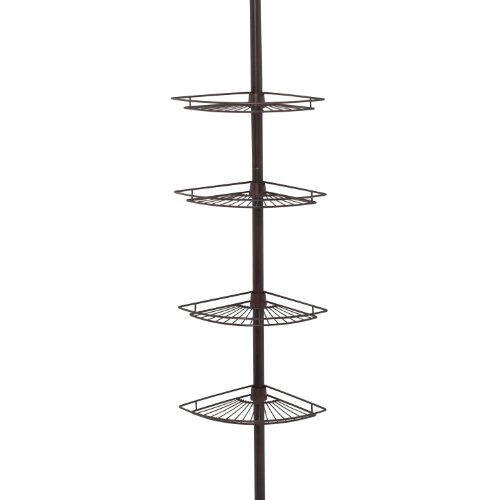 Book Cover Zenna Home Shower Tension Pole Caddy, Oil Rubbed Bronze