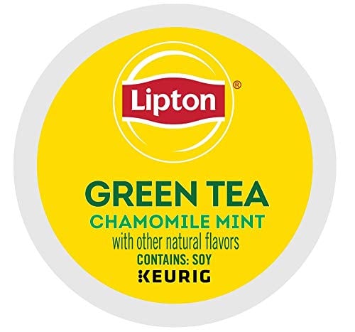 Book Cover Lipton Green Tea K-Cup Portion Pack for Keurig Brewers, Soothe Green Tea with Chamomile Mint, 24 Count