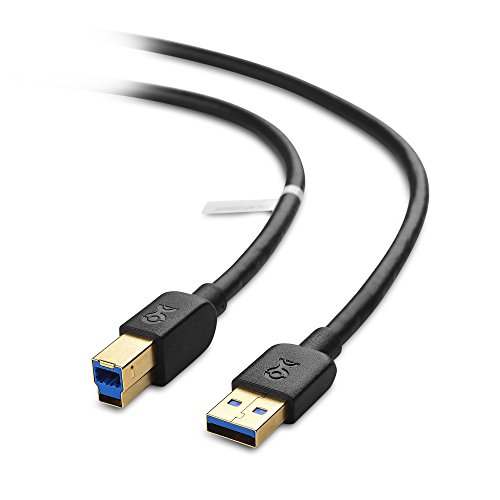 Book Cover Cable Matters USB 3.0 Cable (USB 3 Cable, USB 3.0 A to B Cable) in Black 6 ft