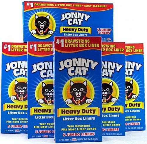 Book Cover JONNY CAT Cat Litter Box Liners 5 / Box (Pack of 6)
