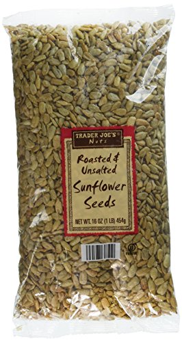 Book Cover 2 Pack Trader Joe's Roasted & Unsalted Sunflower Seeds 16 oz NET WT