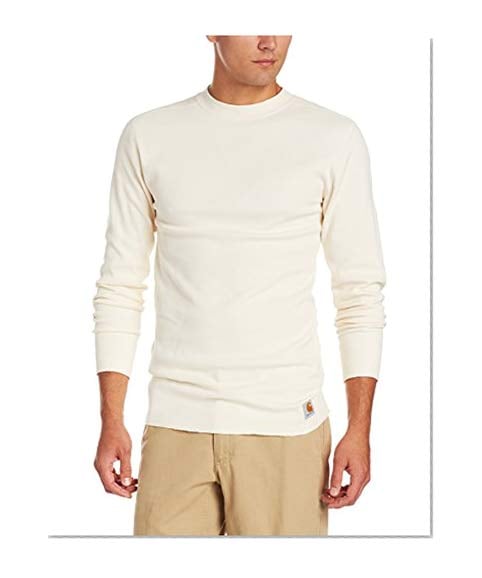 Book Cover Carhartt Men's Base Force Wicking Cotton Super Cold Weather Crewneck Top