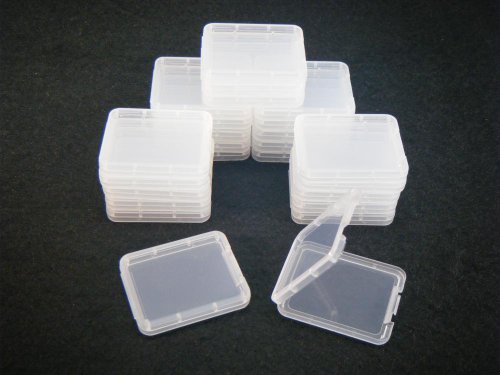 Book Cover 25-PACK CF Memory Card Plastic Storage Jewel Case (memory card not included) (2 1/16