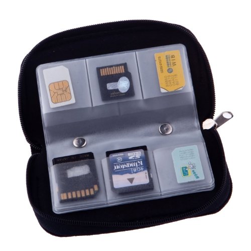 Book Cover 22 Slots Case Pouch Holder for Memory Card Sd Card.memory Card Carrying Case Memory Card Holder (2 packs)