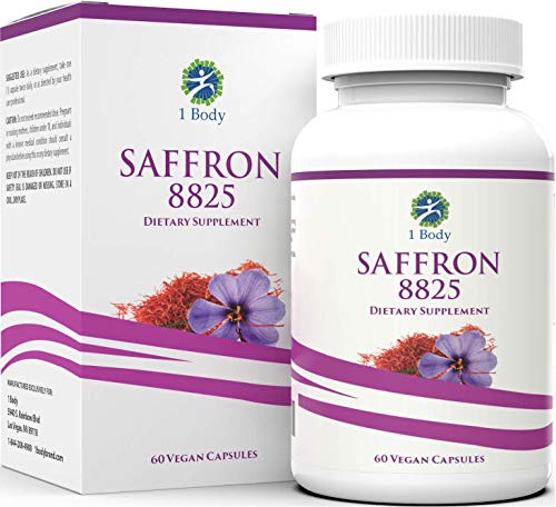 Book Cover Saffron Extract 8825 â€“ Antioxidant & Mood Support Supplement â€“ 88.5 mg of Pure Safranal per Vegetarian Capsule