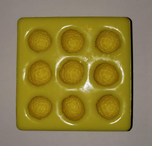 Book Cover Raspberries Soap & Candle Mold - 9 Cavities