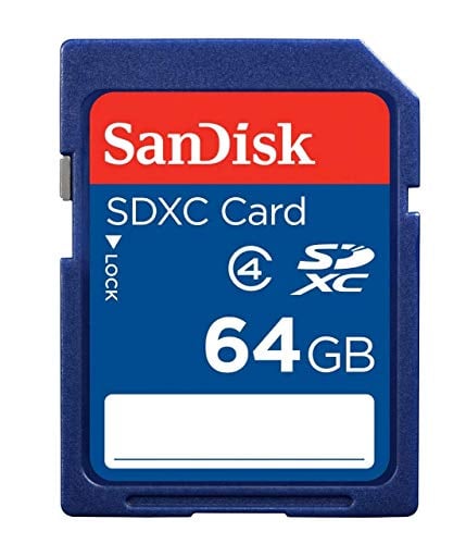 Book Cover SanDisk SDSDB-064G-B35 64 GB SDXC Class 4 Memory Card - Blue (Label May Change)