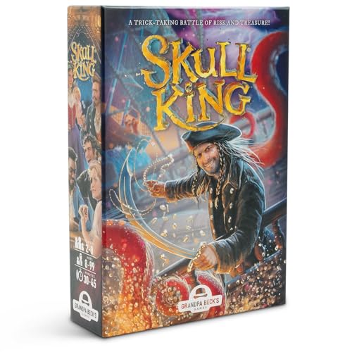 Book Cover Grandpa Beck's Skull King Card Game + Legendary Expansion - Family-Friendly Trick-Taking Game - Enjoyed by Kids, Teens, & Adults - by The Creators of Cover Your Assets - Ideal for 2-6 Players Ages 8+