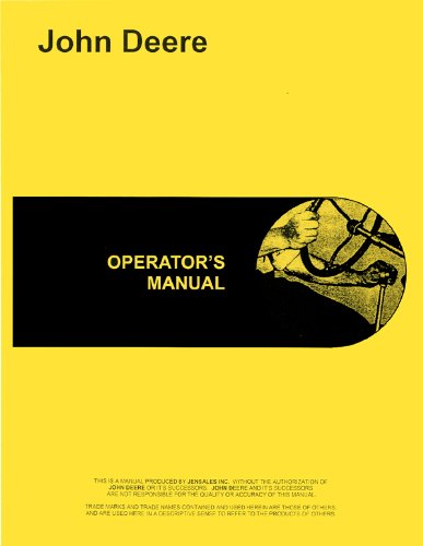 Book Cover John Deere 2510 Tractor Operators Manual