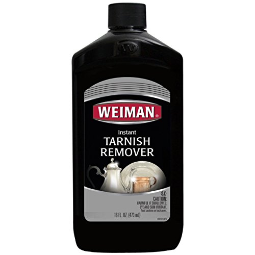 Book Cover Weiman Instant Tarnish Remover for Silver and Copper - 16 Ounce Bottle - Restore Silver Plated Jewelry Heirlooms Copper and More