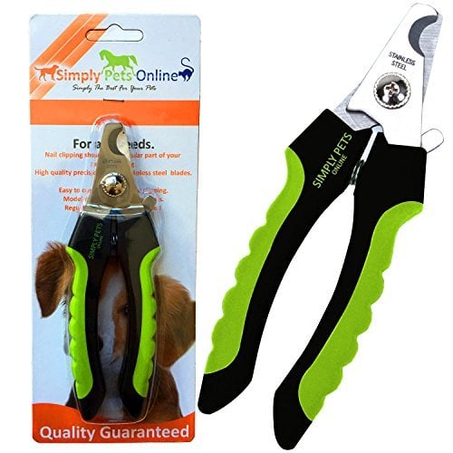 Book Cover Dog Nail Clippers - Professional Nail Clippers for Dogs with Quick Sensor and Lock