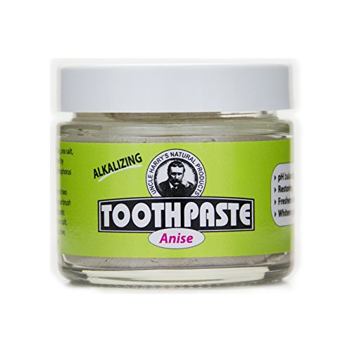 Book Cover Uncle Harry's Fluoride Free Toothpaste - Anise (3 oz glass jar)