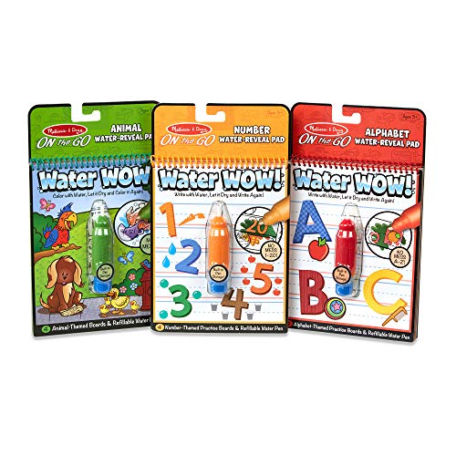 Book Cover Melissa & Doug Water Wow! Bundle - Animals, Alphabet and Numbers