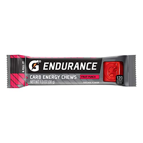 Book Cover Gatorade Endurance Carb Energy Chews, Fruit Punch -  21 - 1.3 Ounce  (Pack of 21)