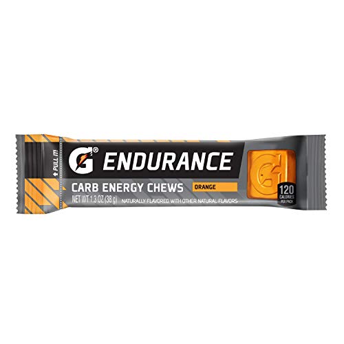 Book Cover Gatorade Endurance Carb Energy Chews, Orange, 1.3 Ounce (Pack of 21)
