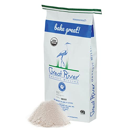 Book Cover Great River Organic Milling, Lily White All-Purpose Flour, Organic, 25 Lb (Pack Of 1)