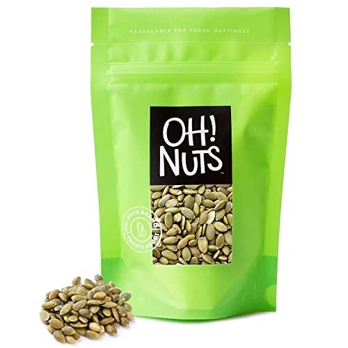Book Cover Oh! Nuts Roasted Salted Pumpkin Seeds | Resealable 2LB Bulk Bag of Unshelled Pepitas | All-Natural Protein Power for Gluten-Free & Vegan Snacking | Fresh & Healthy Keto Snacks