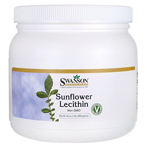 Book Cover Swanson Sunflower Lecithin Powder Non-GMO 16 Ounce