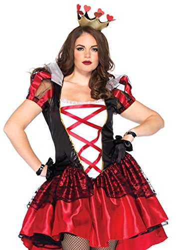 Book Cover Leg Avenue Women's Plus-Size 2 Piece Royal Red Queen Costume