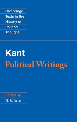 Book Cover Kant: Political Writings (Cambridge Texts in the History of Political Thought)